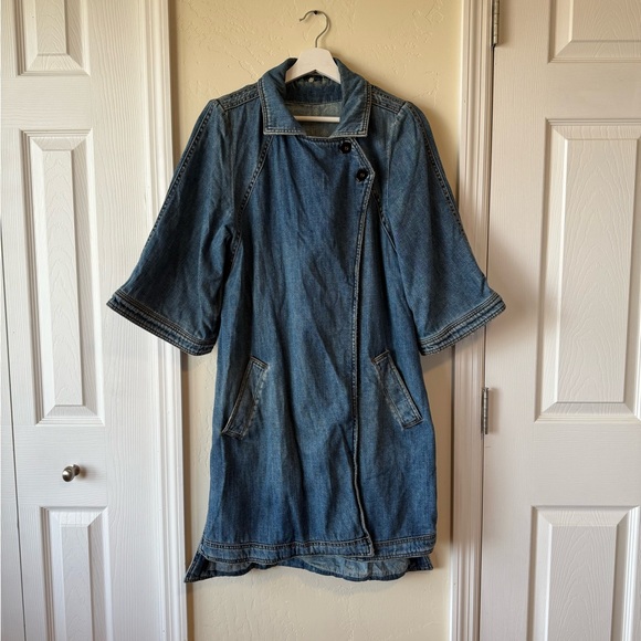 Free People Denim Kimono Sleeve Jacket - Picture 2 of 10
